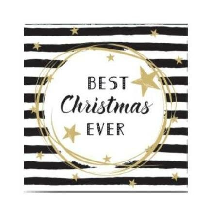 Duni Servetten Best Xmas Ever 33x33cm