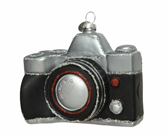 Kersthanger Fotocamera  L4.9-W10-H9.3cm  zwart