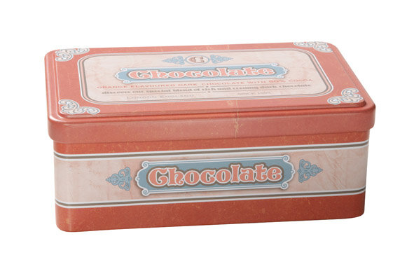 RETRO VOORRAADDOOS CHOCOLATE