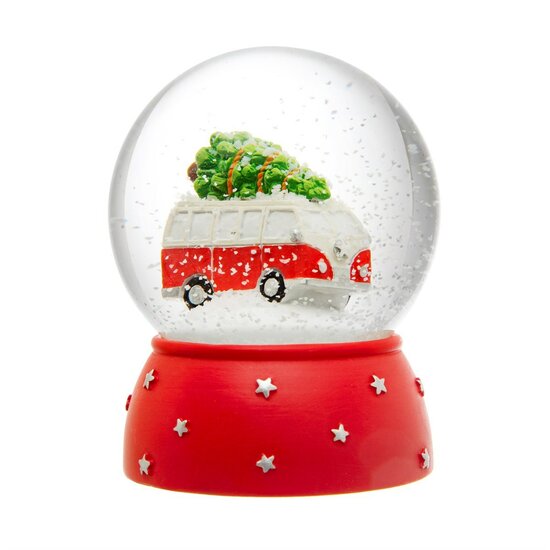 Christmas Camper Van Snow Globe/Sneeuwbol