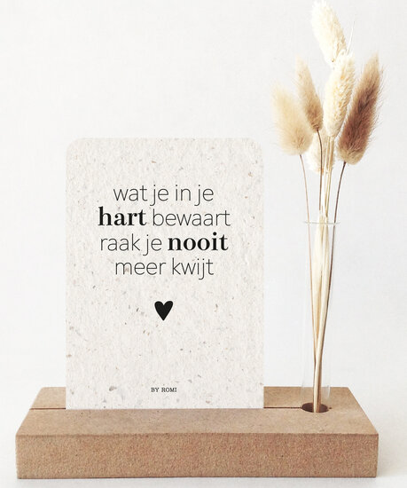 Memory Shelf / Kaart Wat je in je hart bewaart..