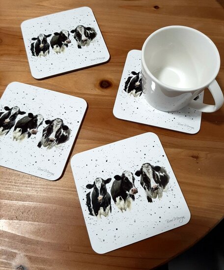 Onderzetters Koeien set 4