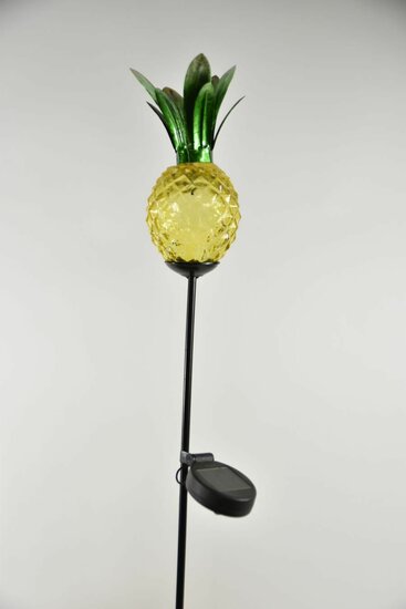 SOLAR GLAS ANANAS OP STICK 12X80CM