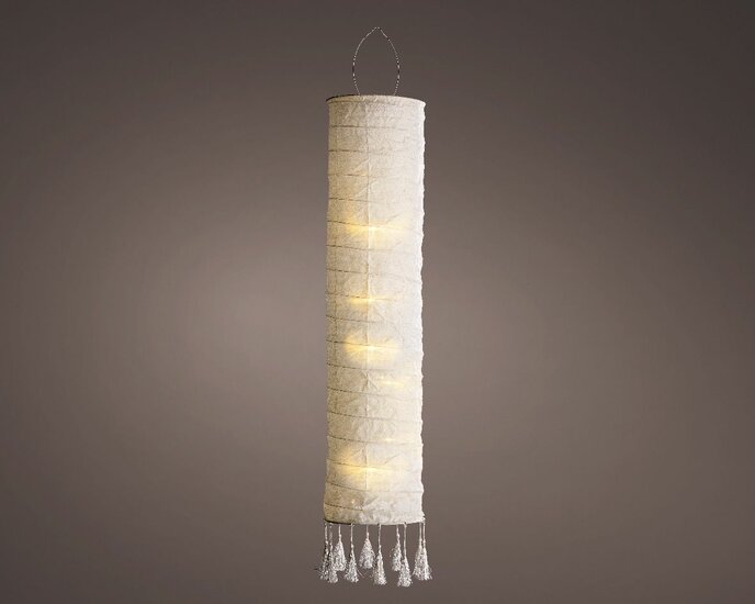 Solar lantaarn linnen D20 H102cm 8 lamps