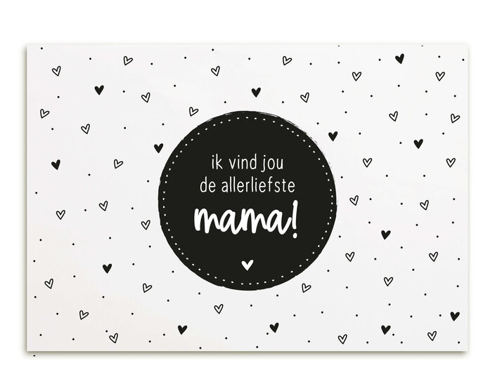 Kaart 'Ik vind jou de allerliefste mama!' van Zoedt.