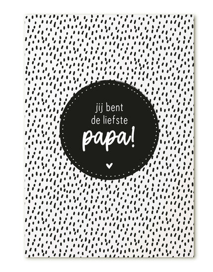 'Kaart met tekst 'Jij bent de liefste papa'' van Zoedt.
