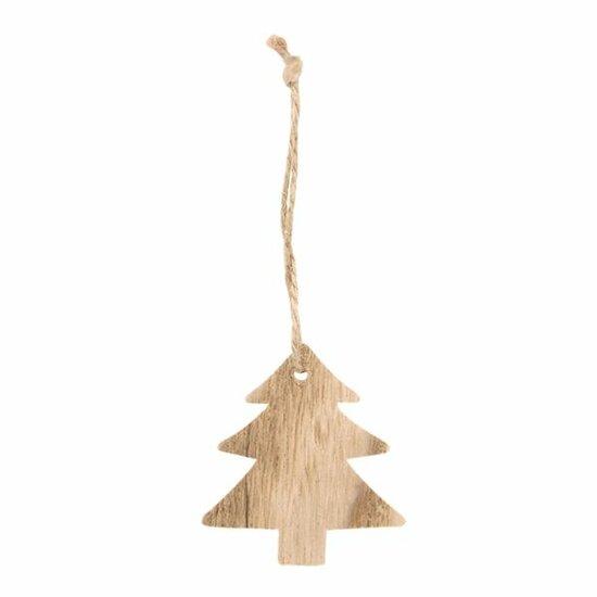 Kerstboom Hout voor cadeau set 2