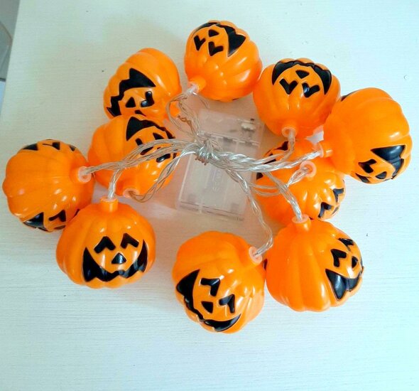 HALLOWEENVERLICHTING POMPOEN 10LED 