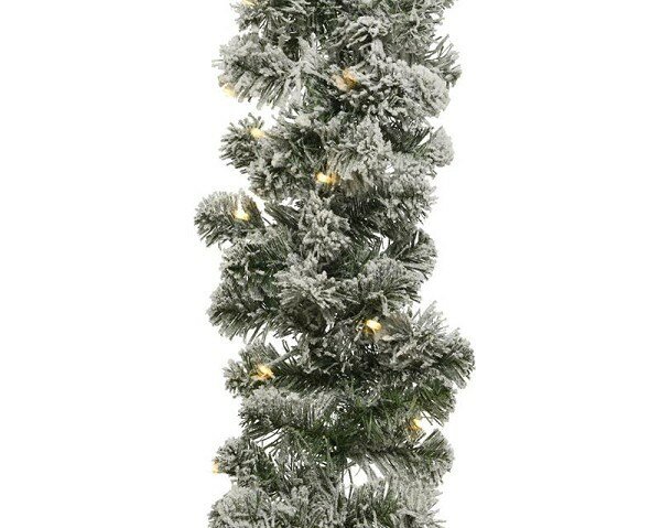 Guirlande besneeuwd 270x25cm 50LED. Met timer