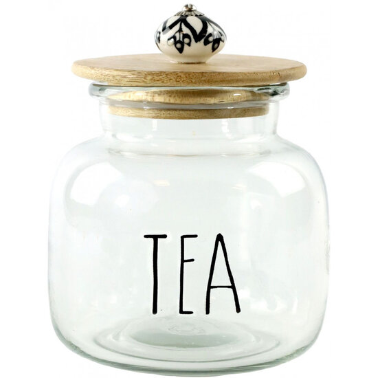 Voorraadpot Tea/Thee Glas