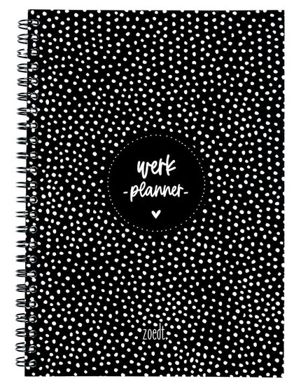 Planner things to do - zwart wit met dots patroon in A5 formaat