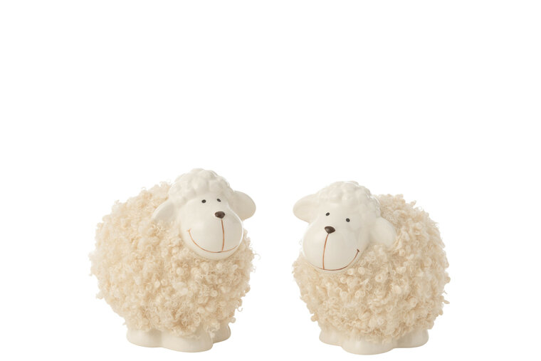Schaap met vacht M van Porselein 2 ass. J-Line