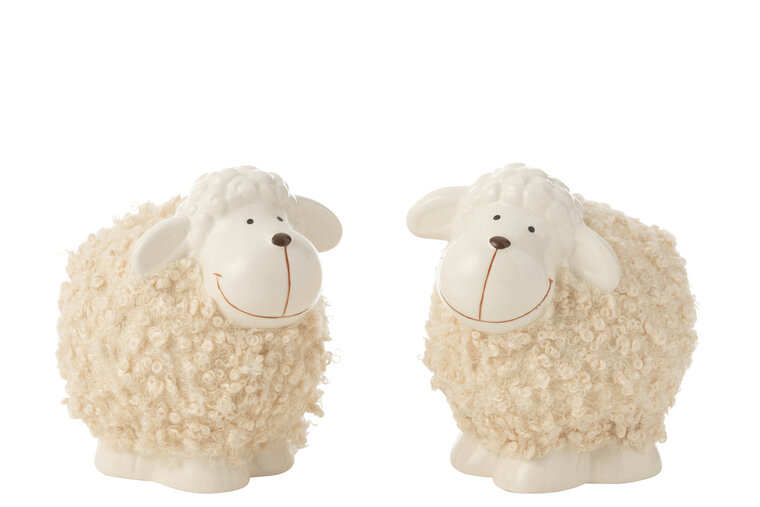Schaap met vacht L van Porselein 2 ass. J-Line