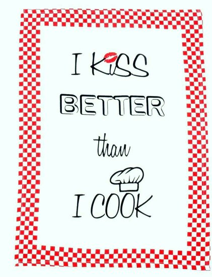 Theedoek I kiss better than i cook