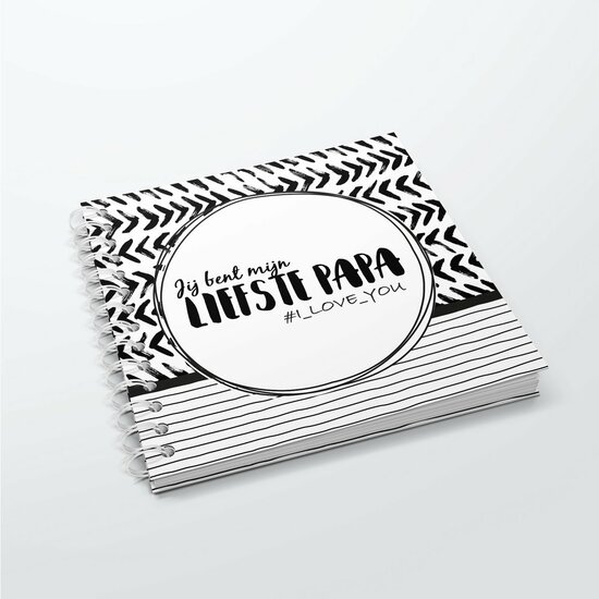  Jij bent mijn liefste papa - Hardcover Wire-o Invulboek SilliBeads 