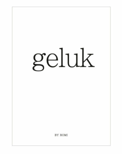 GRATIS BIJ EEN BESTELLING/Kaart Geluk met envelop
