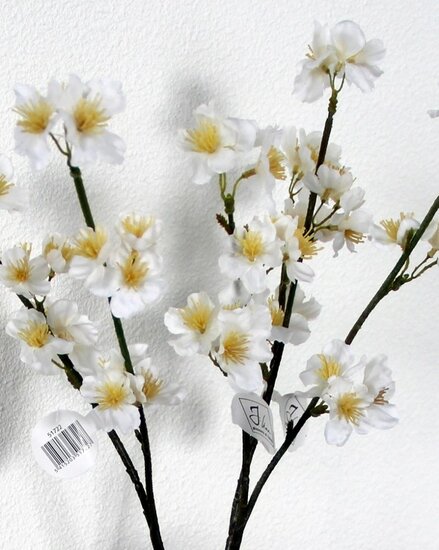 Takken 2 stuks Bloesem Wit  46 cm 