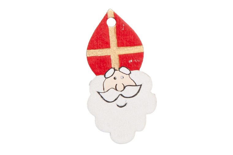 Houten Sinterklaas Cadeau Hanger 2 stuks