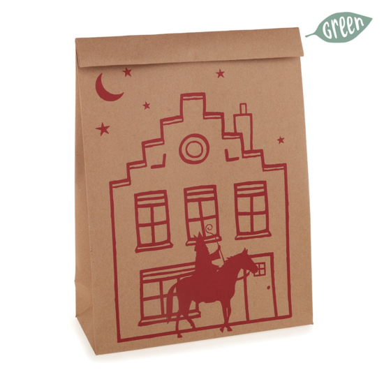 Cadeauzak Pakjesavond 35x22x9cm