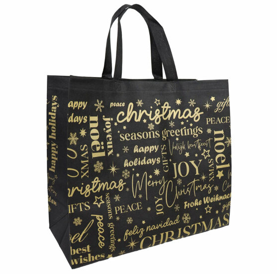 Kerstshopper/cadeautas Christmas 45x20x40cm