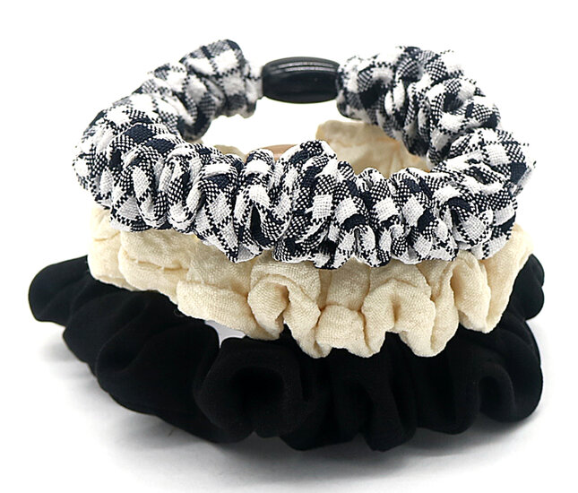 GRATIS BIJ EEN BESTELLING VANAF €20,00!/Elastiek Set 3 kraal Black