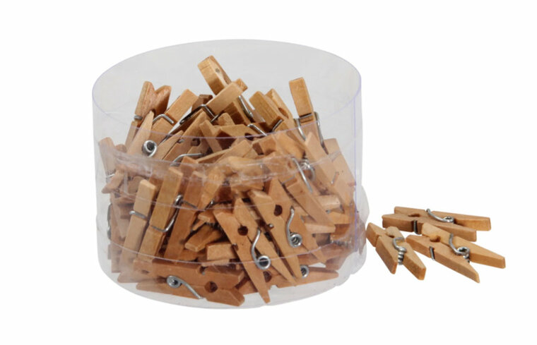  Knijpertjes | Hout 2,5 cm. 72x