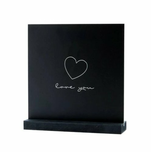 Decoplaatje - Love You - met houder