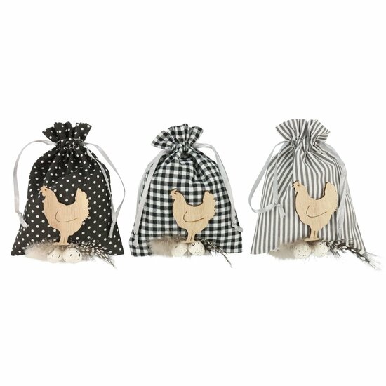 Tasjes voorjaar/pasen deco 3 stuks