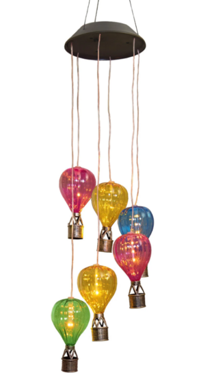 LUCHTBALLON SOLAR MOBILE 6 BALLON 6X6LED VLAM EFFECT 80CM Anna's Collection