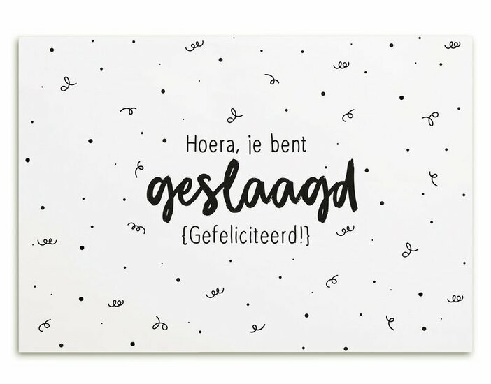 Kaart  | Hoera je bent geslaagd! NEW