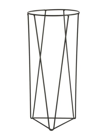  Plantenstandaard zwart - h40xd18cm