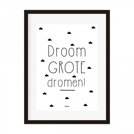 Poster kinderen Droom grote dromen