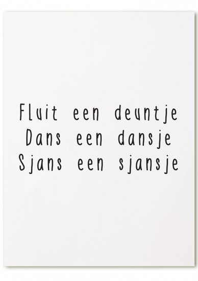 Kaart  | FLUIT,DANS,SJANS