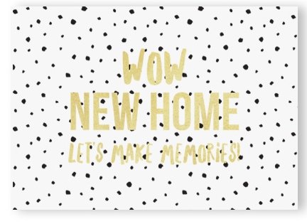 KAART WOW NEW HOME+enveloppe.