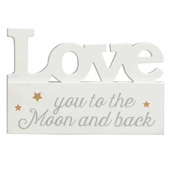 Tekstbord LOVE YOU TO THE MOON