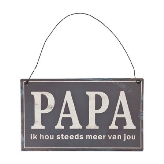 Tekstbord PAPA ik hou steeds meer van jou