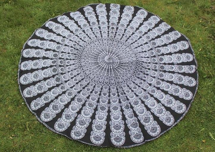 Strandlaken/Roundie Katoen 180 cm.