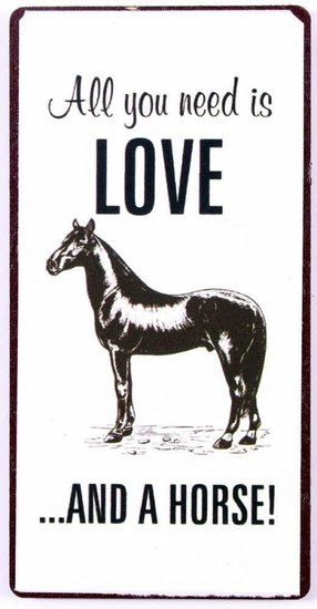 Magneet tekstbord Love Horse