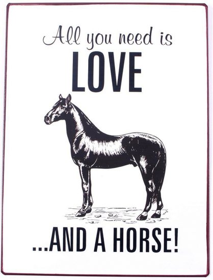 Tekstbord | Love Horse
