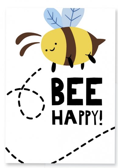 Kaart | Bee Happy/Color Bee
