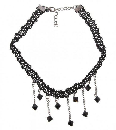 Choker met kralen