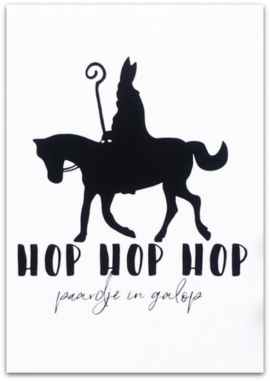Kaart Sinterklaas | Hop Paardje in galop