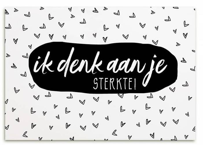 Kaart  | Ik denk aan je, sterkte!