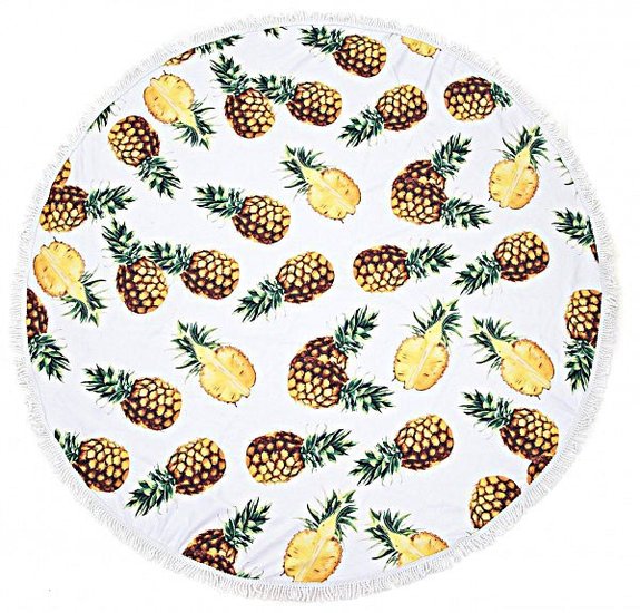 Strandlaken/Roundie Ananas/150 cm