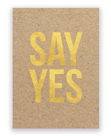 Kaart | SAY YES +enveloppe