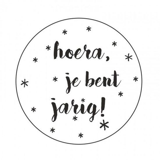 Stickers 5x| Hoera je bent jarig!