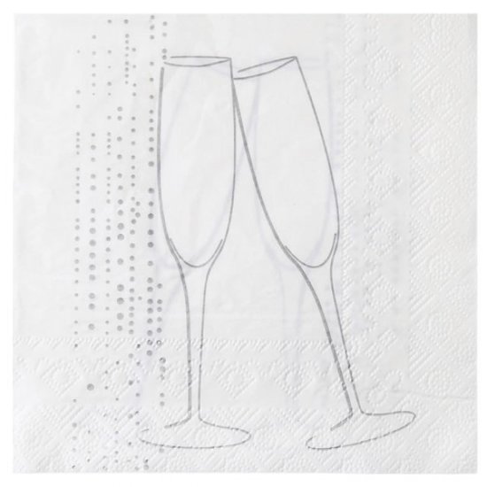 Servetten Champagne Wit