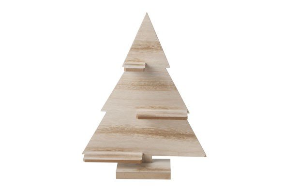 Kerstboom | Hout 33 cm.