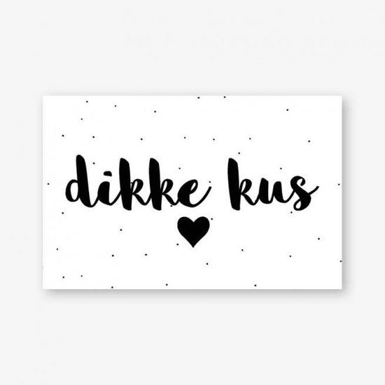 Cadeaukaartje |Dikke kus 