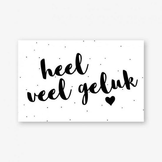 Cadeaukaartje | Heel veel geluk